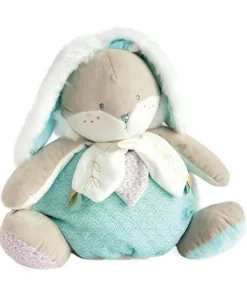 Peluche range pyjama lapin de sucre Vert - 38 cm
