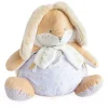 Peluche range pyjama lapin de sucre Blanc - 38 cm