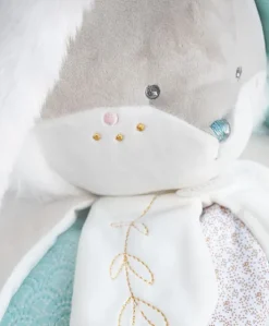 Peluche range pyjama lapin de sucre Vert - 38 cm