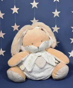 Peluche range pyjama lapin de sucre Blanc - 38 cm