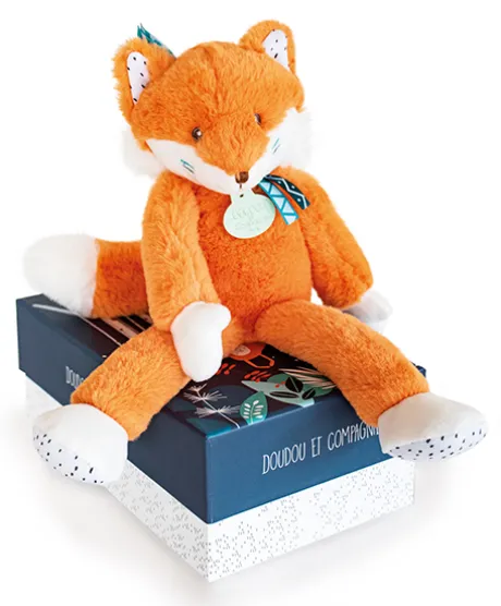 Peluche Renard roux Tiwipi - 30 cm