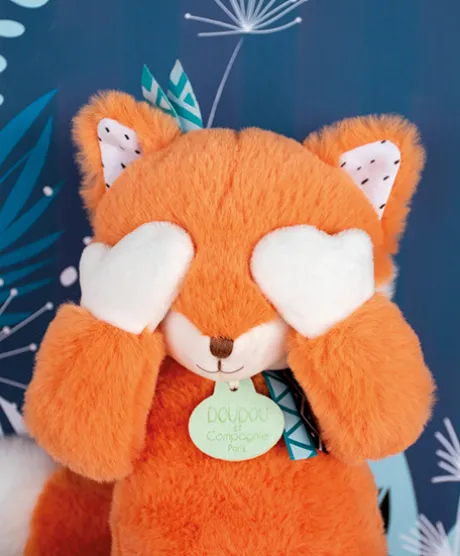 Peluche Renard roux Tiwipi - 30 cm