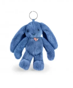 Porte clé en peluche Lapin Bleu- 18 cm - Lapin Fleurette