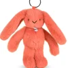 Porte clé en peluche Lapin Orange - 18 cm - Lapin Fleurette