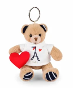 Porte clé Ours Sweat Tour Eiffel- 15 cm
