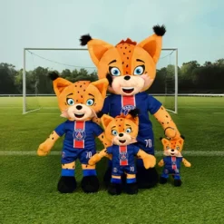 Porte clé PSG - Mascotte Germain Le Lynx -15 cm