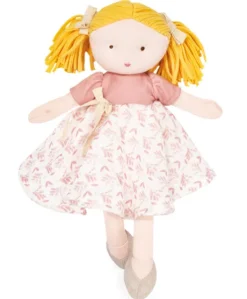 Poupée de chiffon en coton BIO - Camélia - 30 cm
