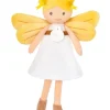 Poupée souple Fée Aurore -  Blanche et Jaune - 25 cm