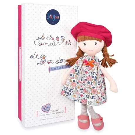 Poupée tendre - Poupée Parisienne - Les Canailles de Doudou - Floryne - 36 cm