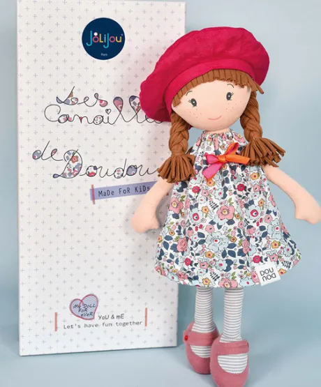 Poupée tendre - Poupée Parisienne - Les Canailles de Doudou - Floryne - 36 cm