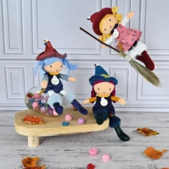 Poupées tissu Les gentilles Sorcières - modèle aléatoire - 24 cm