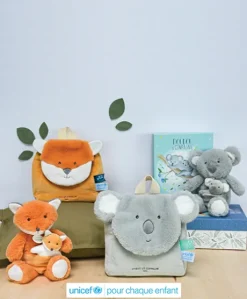 Sac à dos bebe renard - 20 x 20 x 10 cm - Unicef