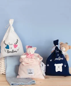 Sac à Doudou "Mon Doudou + fort que tout" 22 x 35 cm - Unicef