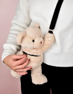 Sac peluche - DOUDOU® - Ours Beige - 30 cm