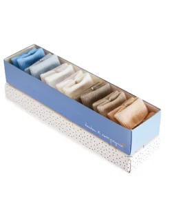 Semainier de chaussettes bébé - Cadeau naissance bébé garçon - 0/6 mois