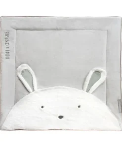 Tapis de Parc Lapin - gris perle - 100 x 100 cm