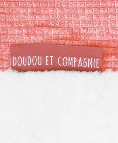 Tapis d'éveil Bébé - Corail / Blanc - 100 X 100 cm