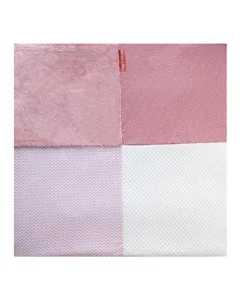 Tapis d'éveil Bébé - Vieux rosel / Blanc - 100 X 100 cm