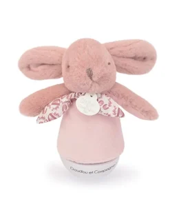 Veilleuse bebe musicale Culbuto rose - 16 cm