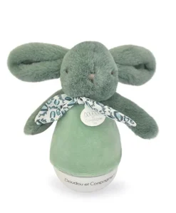 Veilleuse bebe musicale Culbuto verte - 16 cm