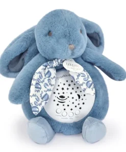Veilleuse Lapin Musicale Projection mur avec chansons Douces - Bleu