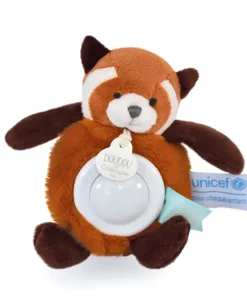 Veilleuse peluche panda roux - 15 cm - Unicef